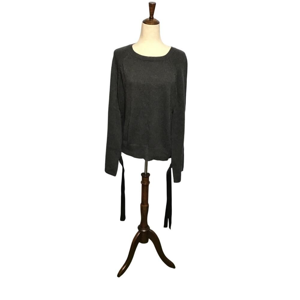 J.Crew Grey Bow Detail Crew Sweater